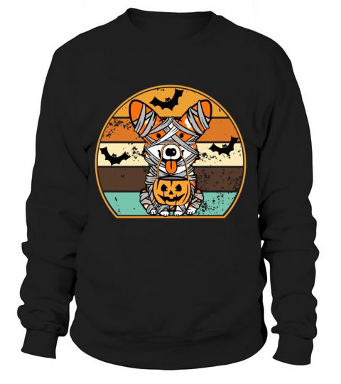 Cute Halloween Costume Welsh Corgi Mummy Dog Lover Sweatshirt Unisex