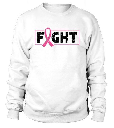 Fight Pink Ribbon - Breast Cancer Awareness Sweatshirt Unisex
