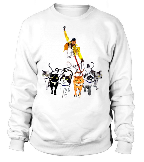 Freddie Mercury and cats shirt Sweatshirt Unisex