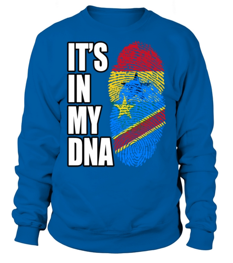 Ghanaian And Congolese Mix Heritage DNA Flag Sweatshirt Unisex