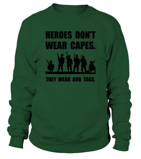 Heroes Wear Dog Tags Sweatshirt Unisex