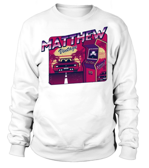 Matthew - Personalized Vintage Gamer 80s 90s Sweatshirt Unisex