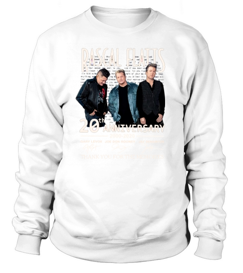 Rascal Flatts 20th anniversary 2000-2020 signed thank memories shirt Sweatshirt Unisex