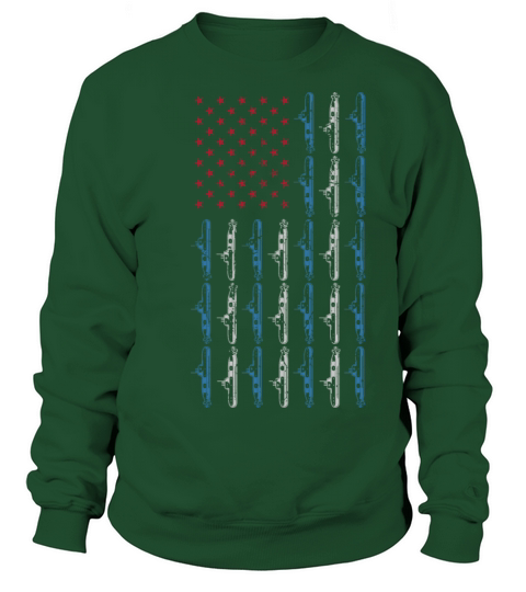 Submarine American Flag 4th of July Navy USA Sweatshirt Unisex