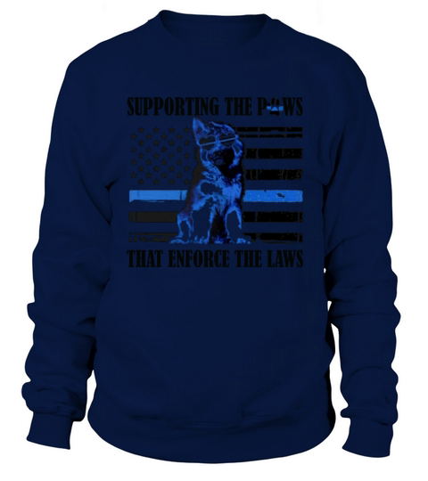 Supporting the paws that enforce the laws - Ladies Flowy Tank Sweatshirt Unisex