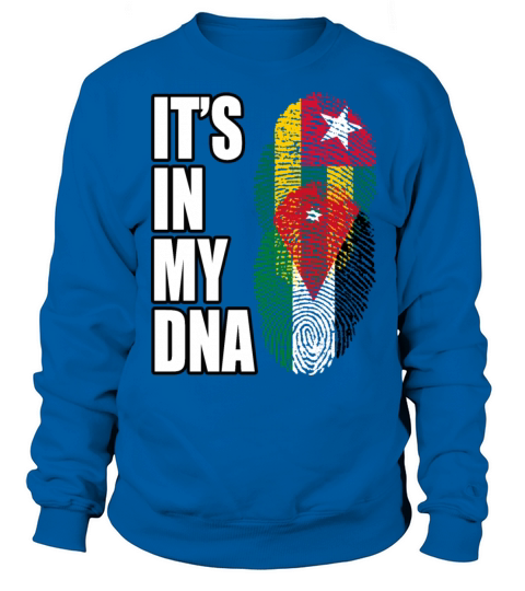 Togolese And Jordanian Mix Heritage DNA Flag Sweatshirt Unisex