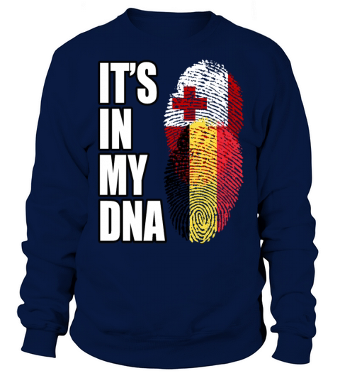 Tongan And Belgian Mix Heritage DNA Flag Sweatshirt Unisex