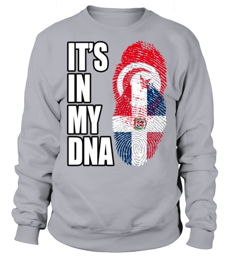Tunisian And Dominican Mix Heritage DNA Flag Sweatshirt Unisex