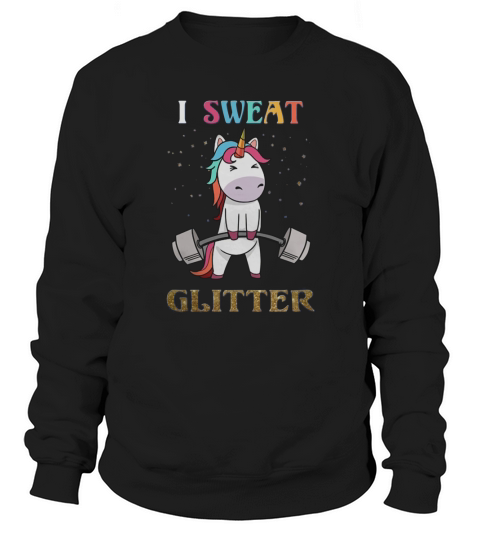 Unicorn - I Sweat Glitter - Bella Flowy Tank Sweatshirt Unisex