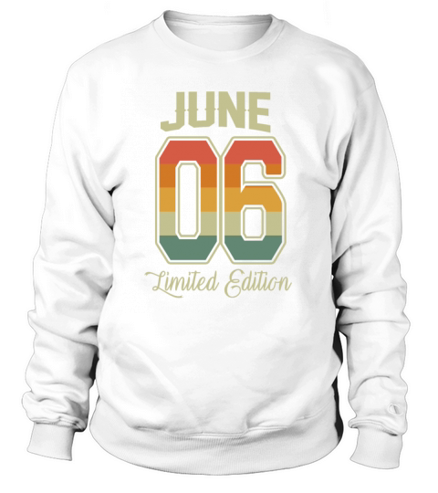 Vintage 16th Birthday June 2006 Sports Gift Sweatshirt Unisex