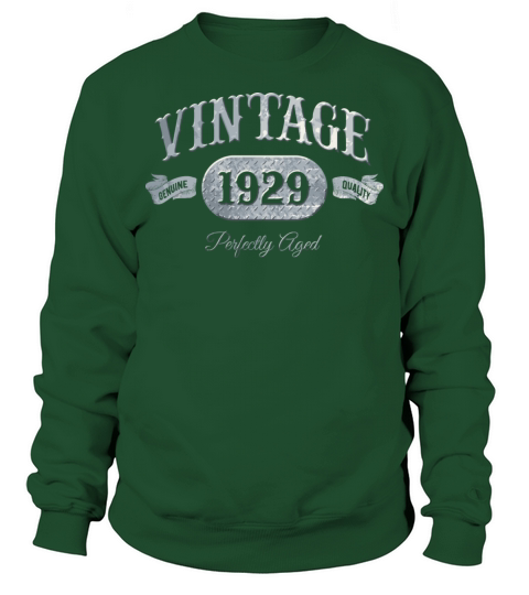 Vintage 1929 Perfectly Aged 91St Birthday Q2 Diamo Sweatshirt Unisex