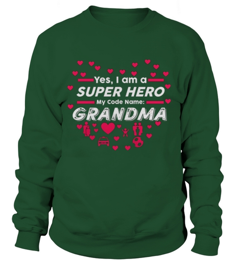 Womens Grandma Superhero TShirt Super Hero Womens Gift Tee Sweatshirt Unisex