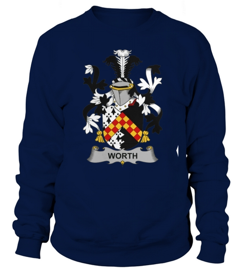 Worth Family Crest Irish Family Crests II Sweatshirt Unisex