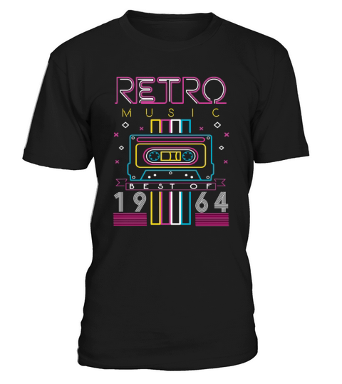Best Of 1964 Retro Cassette Vintage Birthday T-Shirt Unisex