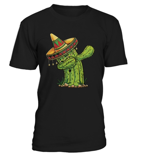 Dabbing Cactus T Shirt Cinco de Mayo Mexican Fiesta Sombrero T-Shirt Unisex