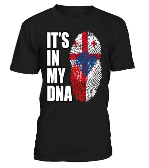 Georgian And Czech Mix Heritage DNA Flag T-Shirt Unisex