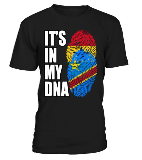 Ghanaian And Congolese Mix Heritage DNA Flag T-Shirt Unisex