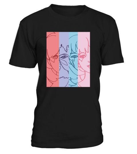 Jem and The Holograms - Group Striped - Color - T Shirt T-Shirt Unisex
