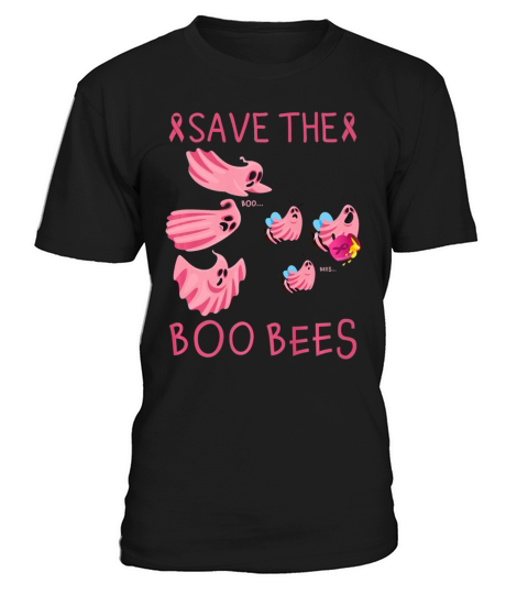 Save The Boo Bees Halloween Pink Breast Cancer T-Shirt Unisex