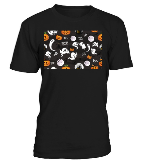 Scary Halloween vector Pattern T-Shirt Unisex