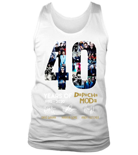 40 years of Depeche Mode signatures shirt Tank Top Unisex