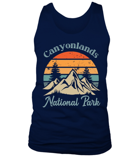 Canyonlands National Park Retro Vintage Mountain S Tank Top Unisex
