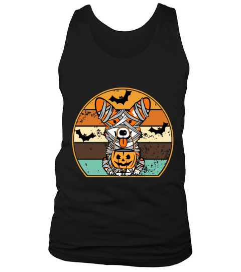 Cute Halloween Costume Welsh Corgi Mummy Dog Lover Tank Top Unisex