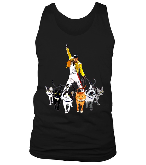 Freddie Mercury and cats shirt Tank Top Unisex
