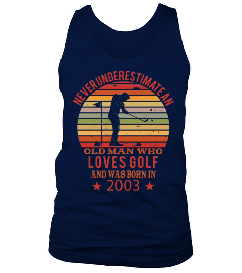 Golfing Golfplayers Vintage 2003 Birthday Tank Top Unisex