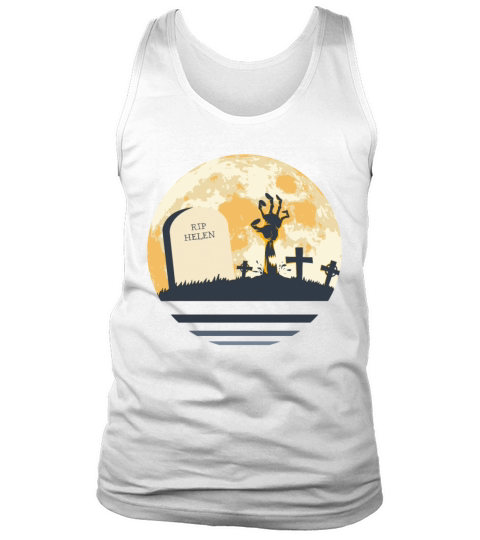 HELEN Grave Tombstone Halloween Zombie Spooky Tank Top Unisex