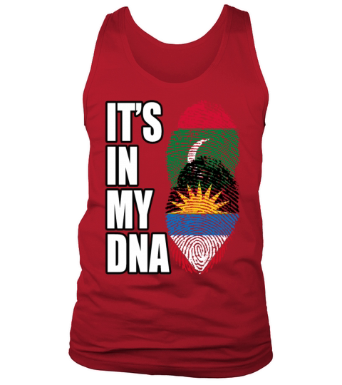 Maldivian And Antiguan Mix Heritage DNA Flag Tank Top Unisex