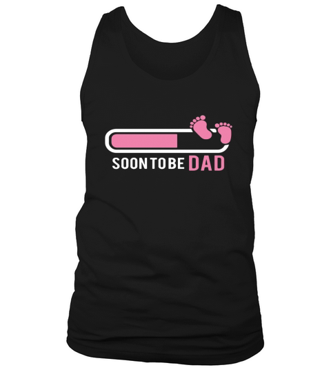 Mens Soon To Be Dad of a Baby Girl - Baby Shower T-shirt Black Men B01NCW5L33 1 Tank Top Unisex