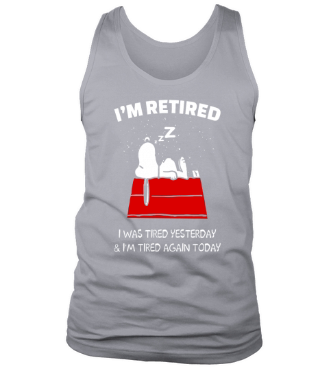 Snoopy Retired Shirt Tank Top Unisex