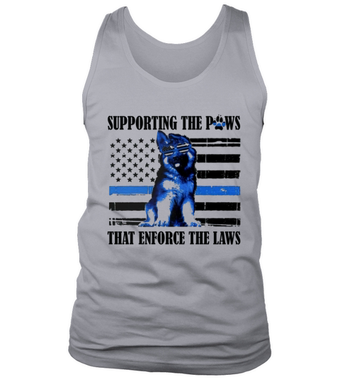 Supporting the paws that enforce the laws - Ladies Flowy Tank Tank Top Unisex