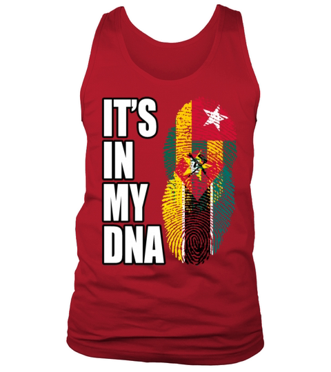 Togolese And Mozambican Mix Heritage DNA Flag Tank Top Unisex
