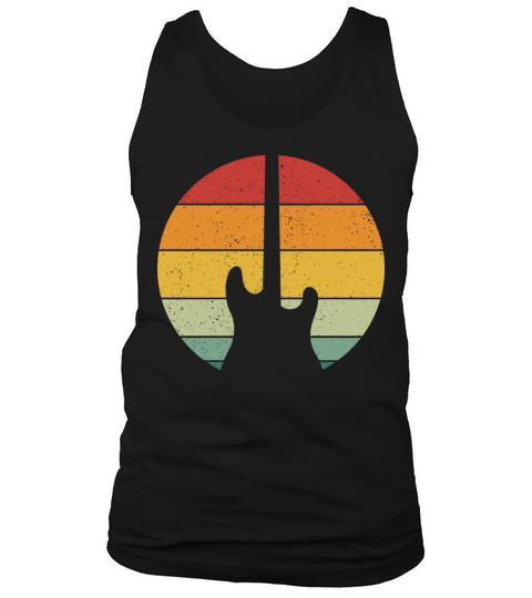 Vintage Retro Electric Guitar Vintage Music Tank Top Unisex