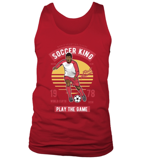 Vintage Soccer King Tank Top Unisex
