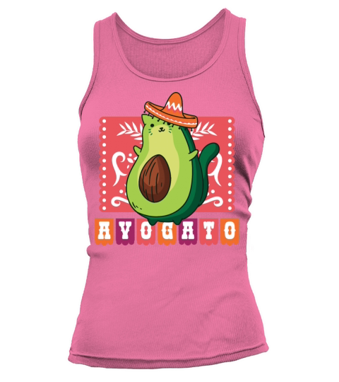 Avogato avocado cat sombrero Tank top Woman