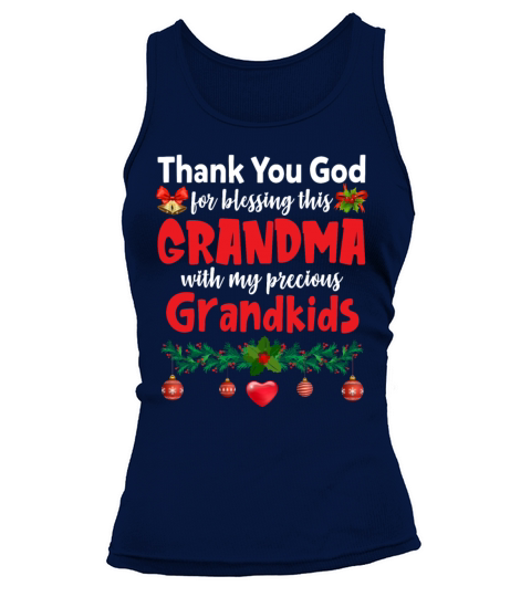 Blessing This Grandma With My Precious Grandkids Tank top Woman