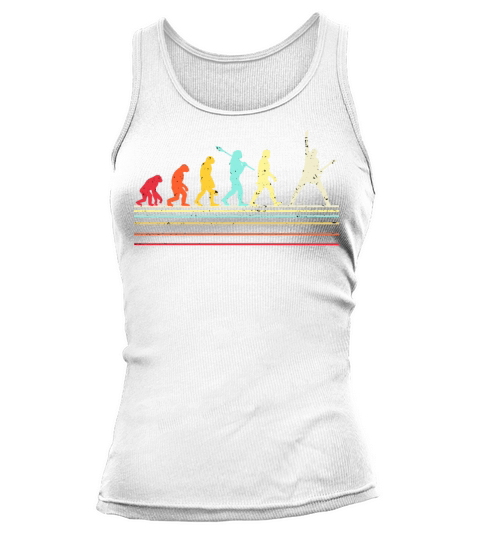 Funny Guitar Shirt Retro Vintage Evolution Of Man Tank top Woman