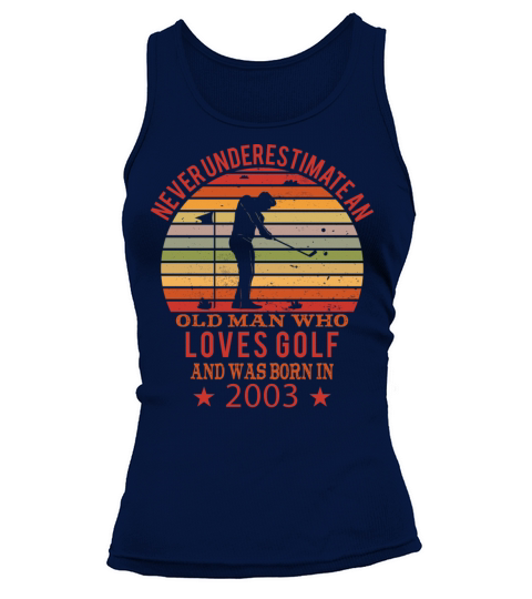 Golfing Golfplayers Vintage 2003 Birthday Tank top Woman