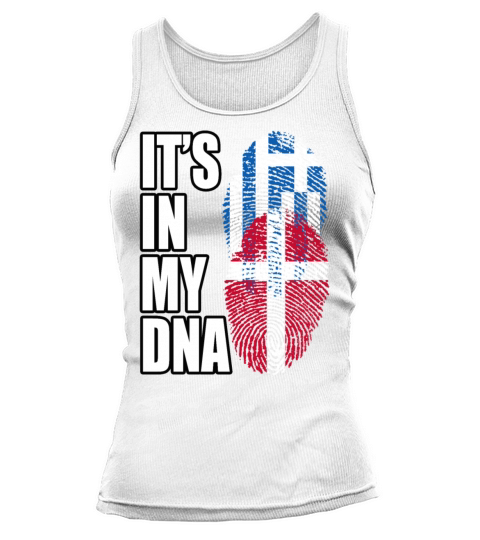 Greek And Danish Mix Heritage DNA Flag Tank top Woman