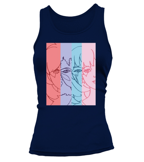 Jem and The Holograms - Group Striped - Color - T Shirt Tank top Woman