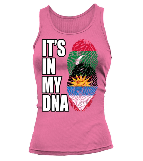 Maldivian And Antiguan Mix Heritage DNA Flag Tank top Woman