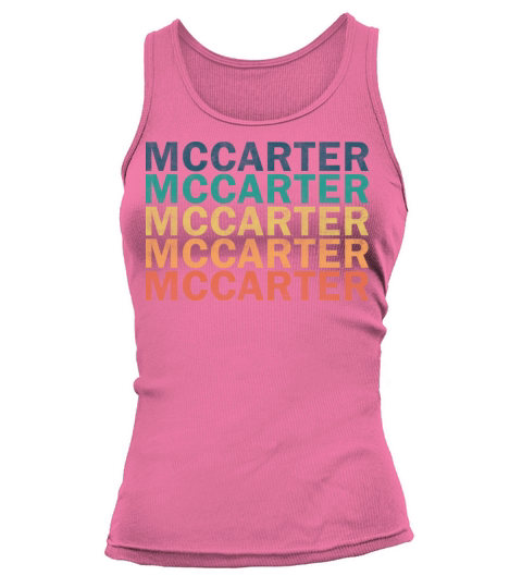 Mccarter Name T Shirt - Mccarter Vintage Retro Nam Tank top Woman