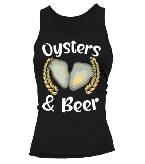 Oyster And Beer Drinking Seashell Mollusc Animal Tank top Woman