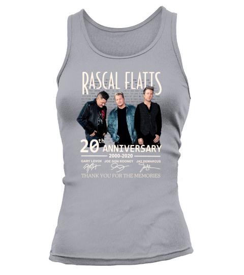 Rascal Flatts 20th anniversary 2000-2020 signed thank memories shirt Tank top Woman