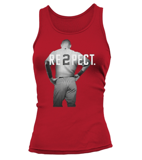 Respect Derek Jeter Re2pect 2 On Back New York Uniform Mj Baseball Tank top Woman