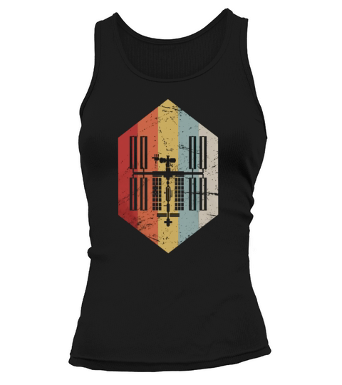 retro iss international space station icon Tank top Woman