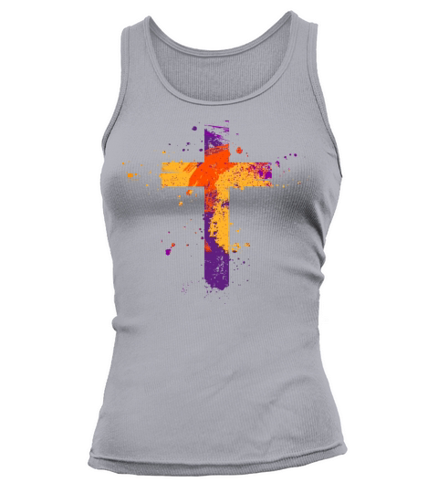 Retro Vintage Color Splash Cross Tank top Woman